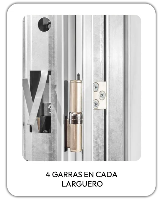 4 GARRAS EN CADA LARGUERO